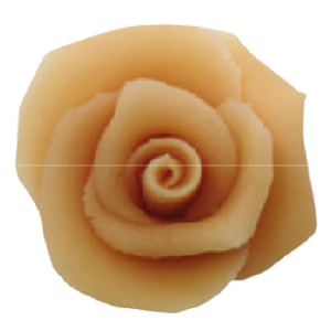 Abricotfarbene Marzipan-Rose