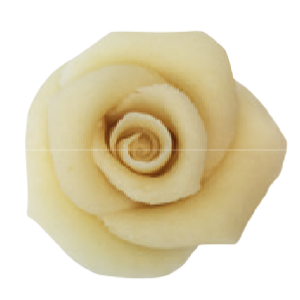 Weiße Marzipan-Rose